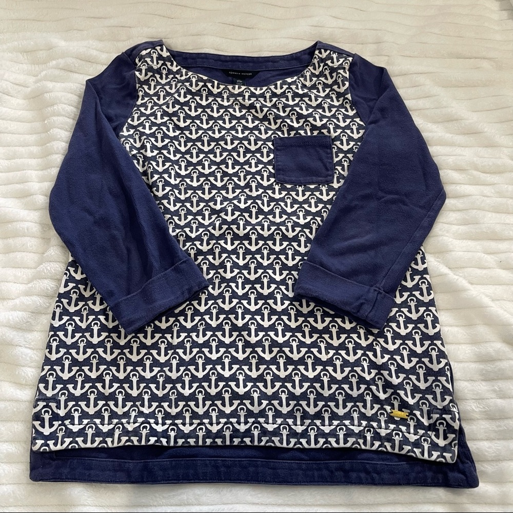 Tommy Hilfiger Preppy Anchor Pattern Sweater